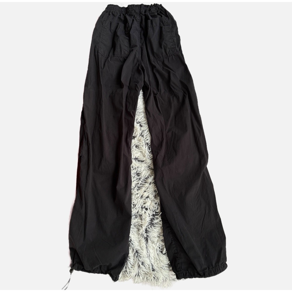 Zara Windbreaker Jogger Cargo Pants Black Size US‎ XS